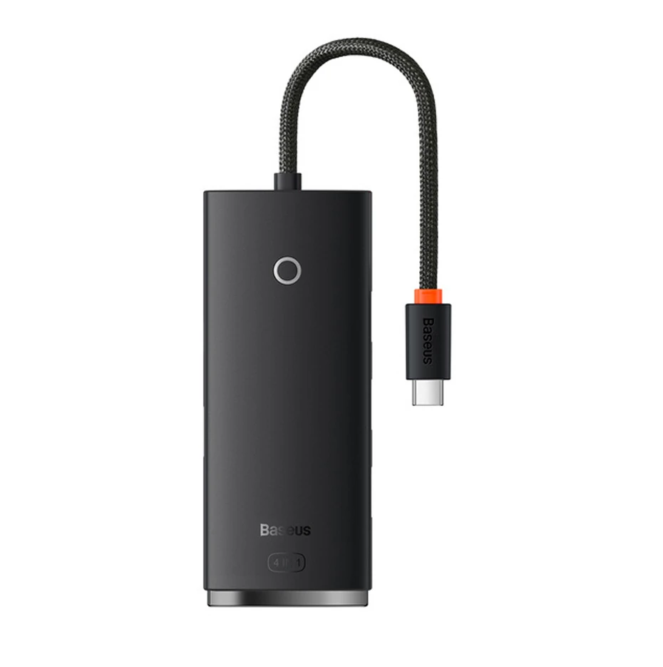 Baseus Lite Series 4 Portlu Type-C to USB 3.0 HUB Adaptör 25cm-(1903)