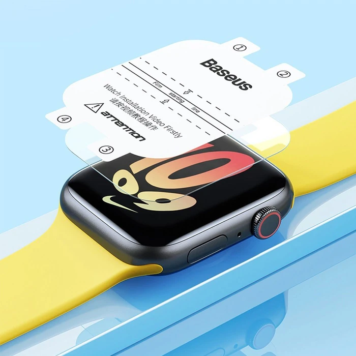 Baseus NanoCrystal Series Apple Watch 4/5/6/SE/SE 2 40mm Ekran Koruyucu 2 Adet-(1903)
