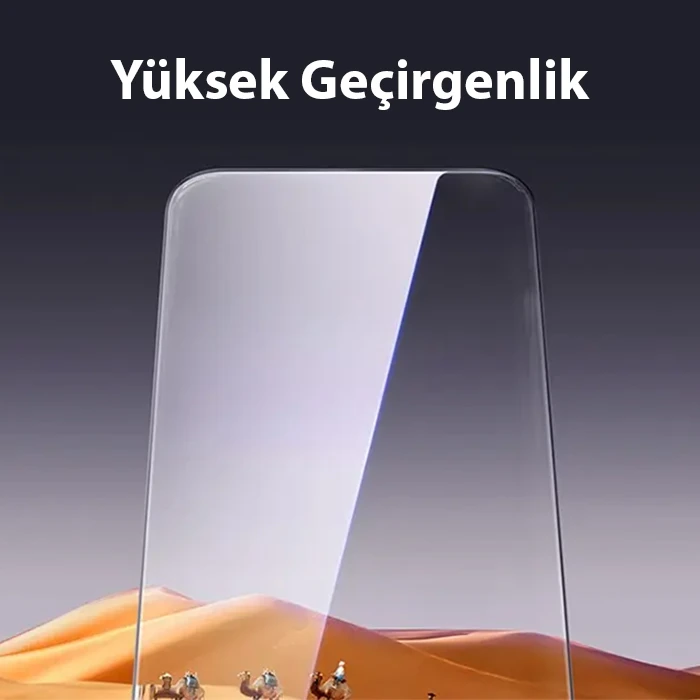 Baseus Schott iPhone 15 Pro Max HD Tempered Full Koruma Cam Ekran Koruyucu-(1903)