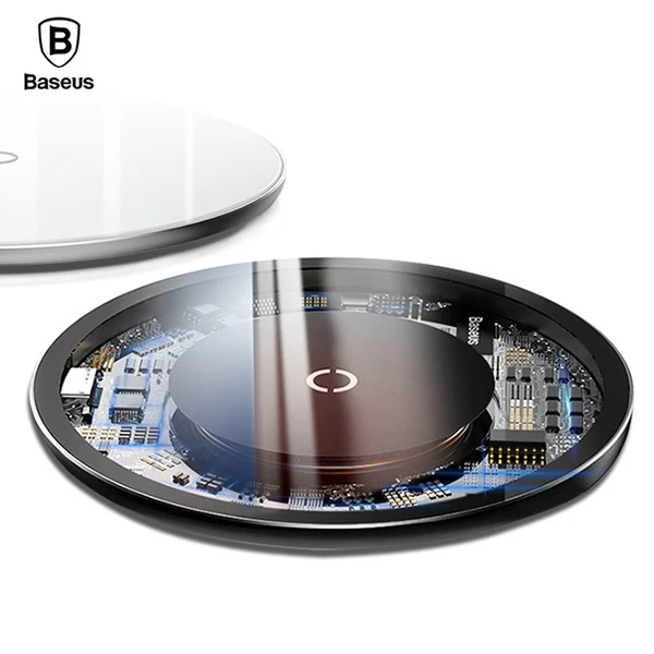 Baseus Simple Kristal 10W Qi Wireless Kablosuz Hızlı Şarj-(1903)