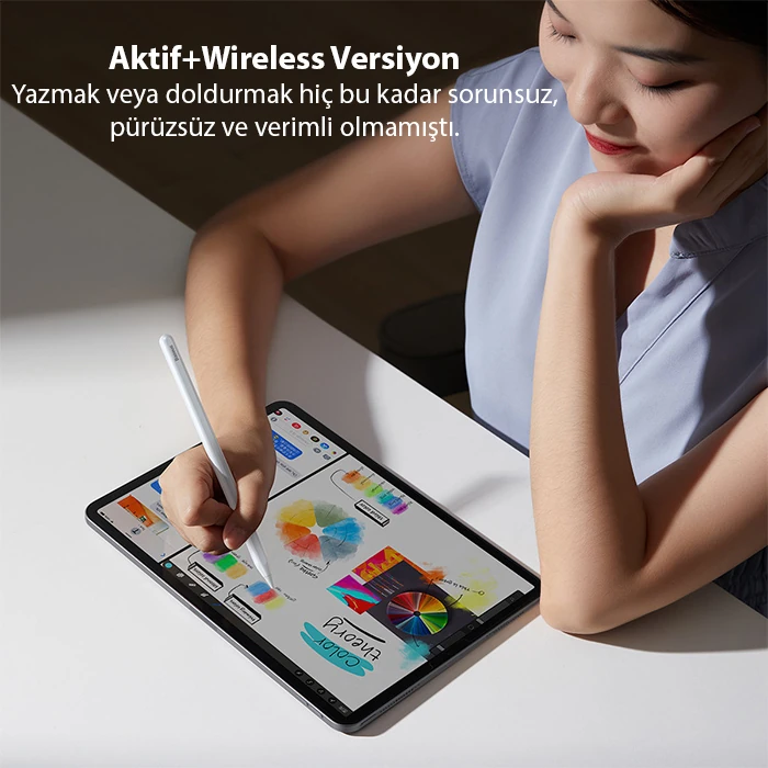 Baseus Smooth Writing Wireless Şarjlı iPad Dokunmatik Stylus Kalem (Aktif+Wireless Versiyon)-(1903)