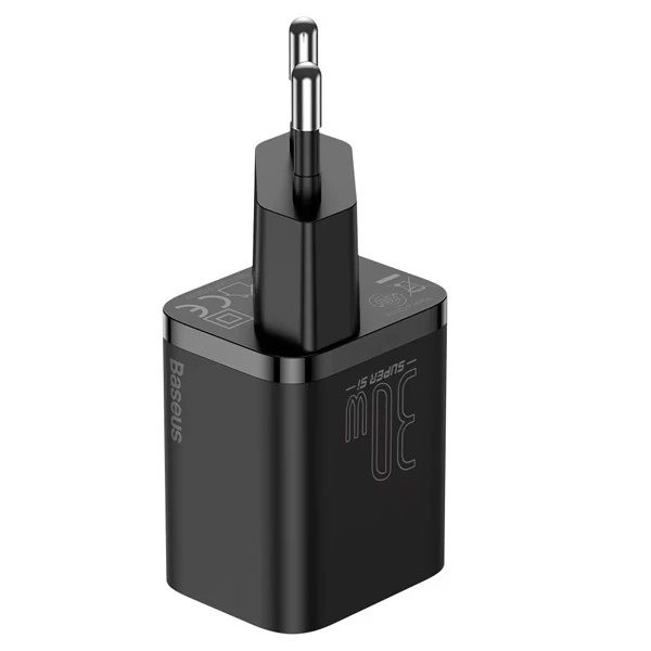 Baseus Super Si 1C 30W PD Type-C Hızlı Şarj Adaptörü - İPhone 15-14-13-12-11 Hızlı Şarj-(1903)