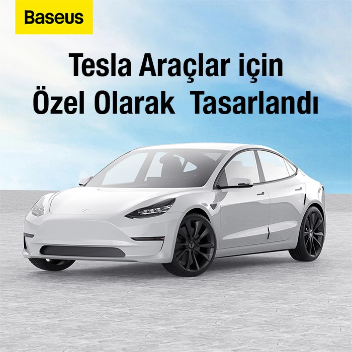 Baseus T-Space 6 Parça Tesla Araç Kapı Çizik Önleyici Tampon Koruma Seti-(1903)