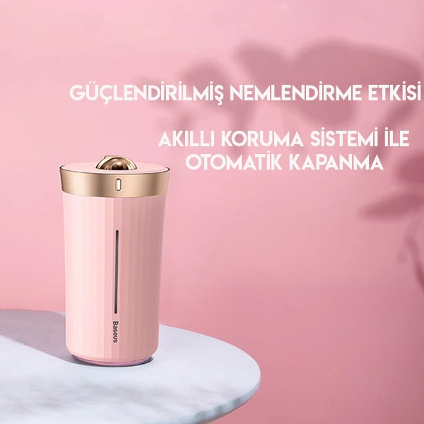 Baseus Whale Araç ve Ev Ultrasonik Hava Nemlendirici Gece Lambası-(1903)