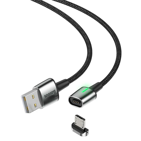 Baseus Zinc Magnetic Usb Kablo Şarj Android Mikro Başlık 2Metre 1.5A-(1903)