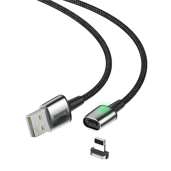 Baseus Zinc Magnetic Usb Kablo Şarj İPhone 14-13-12-11 1Metre-(1903)