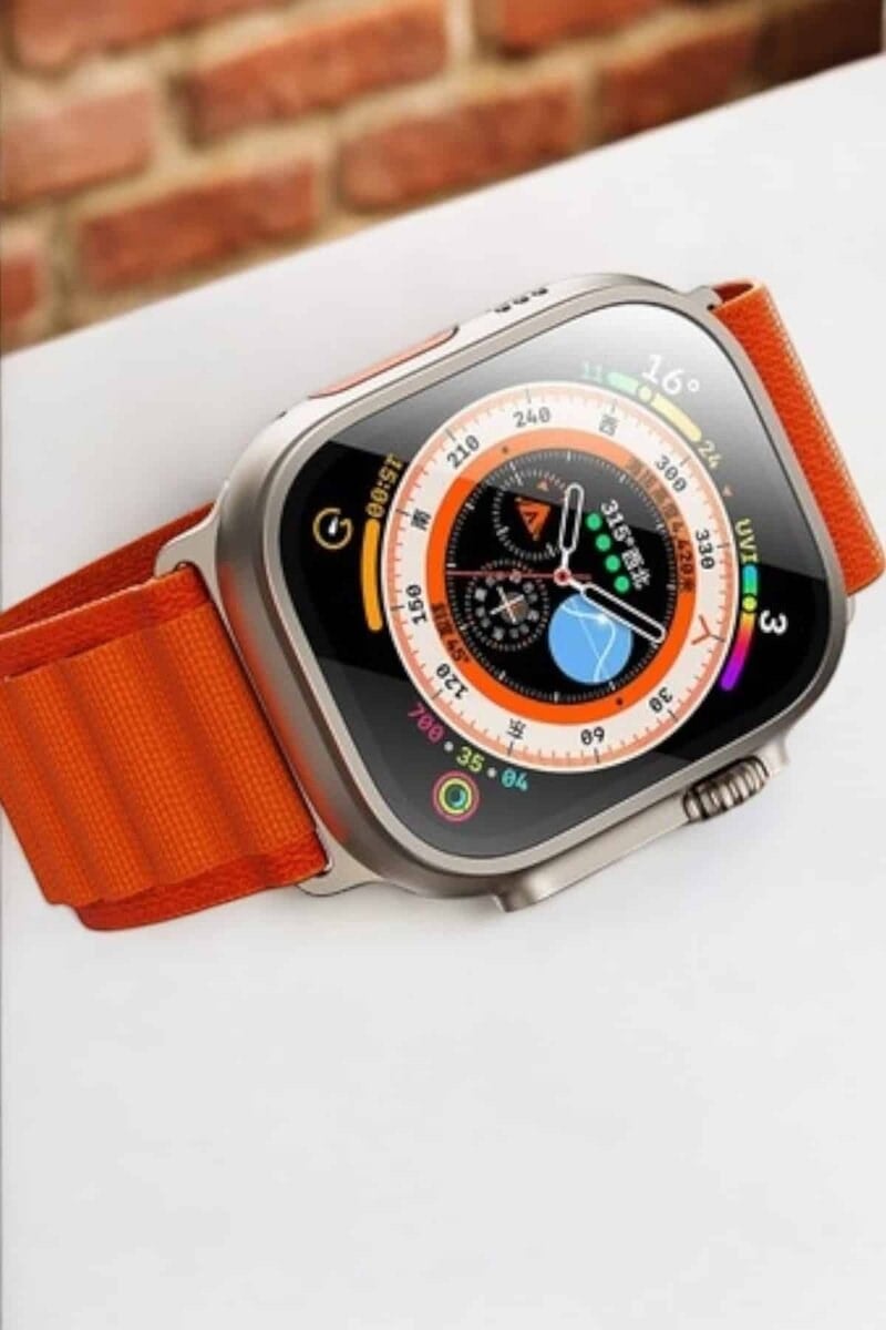 Bluetooth Bağlantılı 49MM Dokunmatik Akıllı Saat Sağlık ve Spor Takip Özellikli