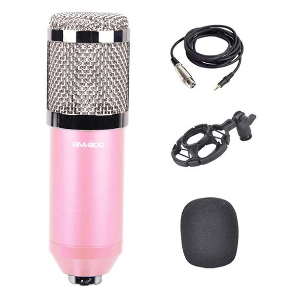 BM800 Condenser Stüdyo Profesyonel Kayıt ve Yayın Mikrofonu Studio-(1903)