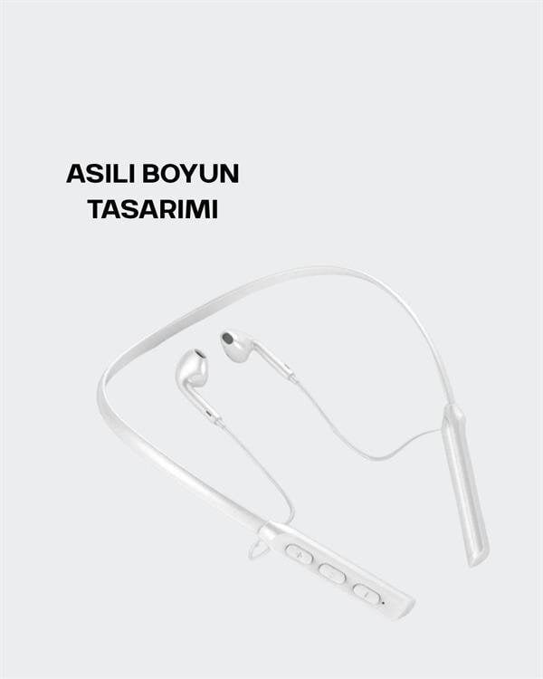 Boyun Askılı Kablosuz Kulaklık – Uzun Süreli Batarya Performansı