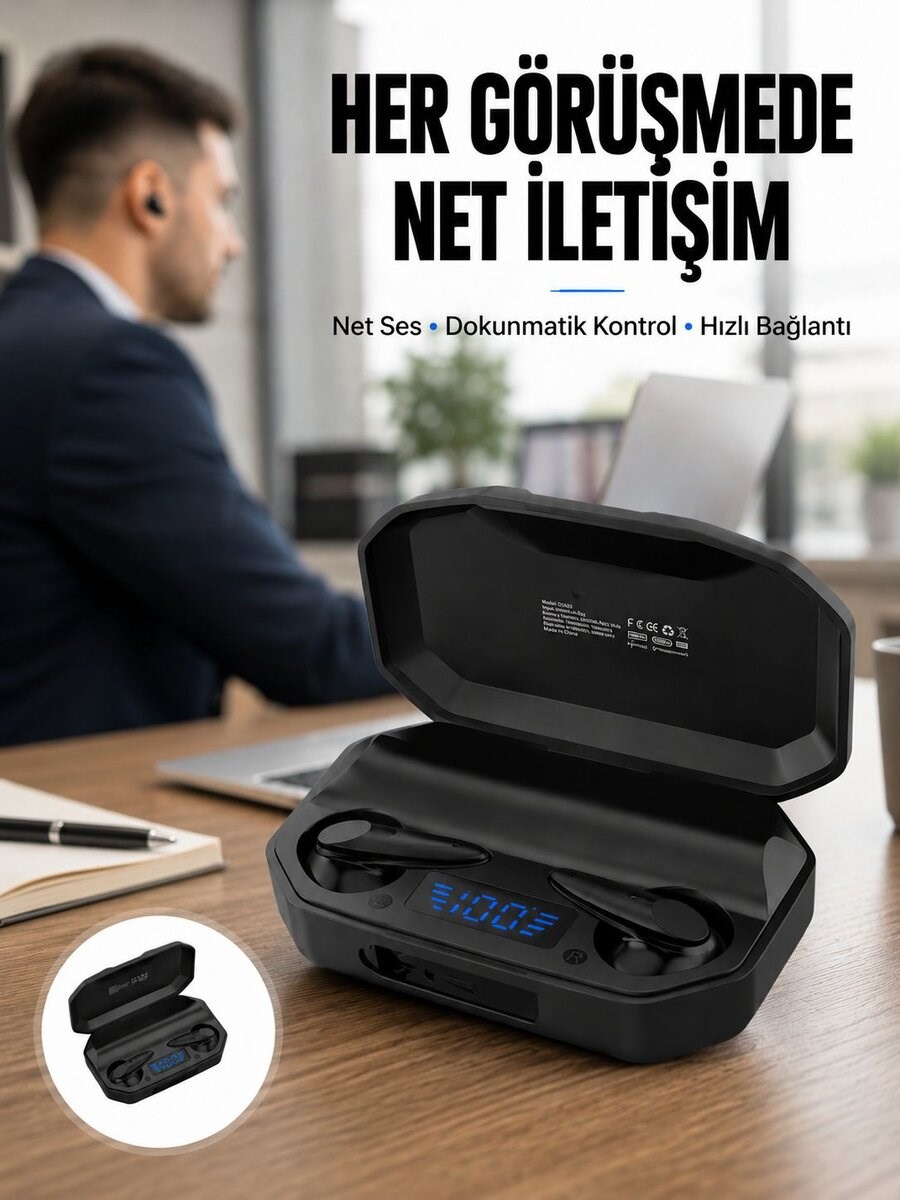 Çağrı Cevaplayabilen Akıllı Saat 5.2 Bluetooth Bağlantılı Gaming Kulaklık Yeni Nesil