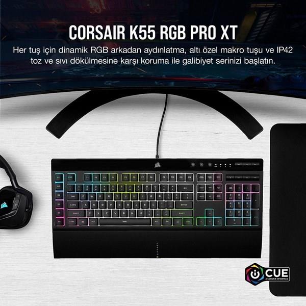 CORSAIR K55 RGB PRO XT CH-9226715-Tr Oyuncu Klavyesi