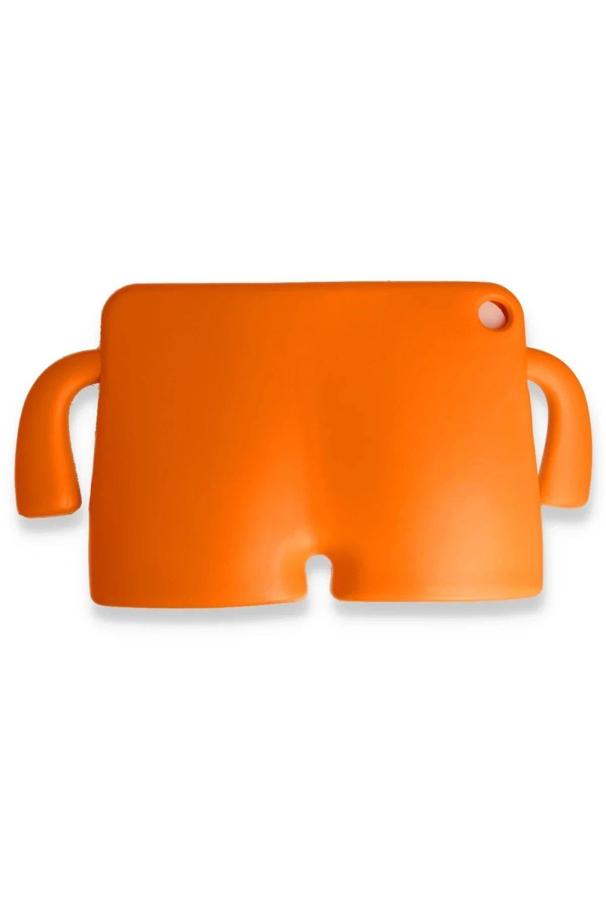 CPT05 Apple iPad Pro 13 (2024) Karakter Tablet Silikon - Turuncu