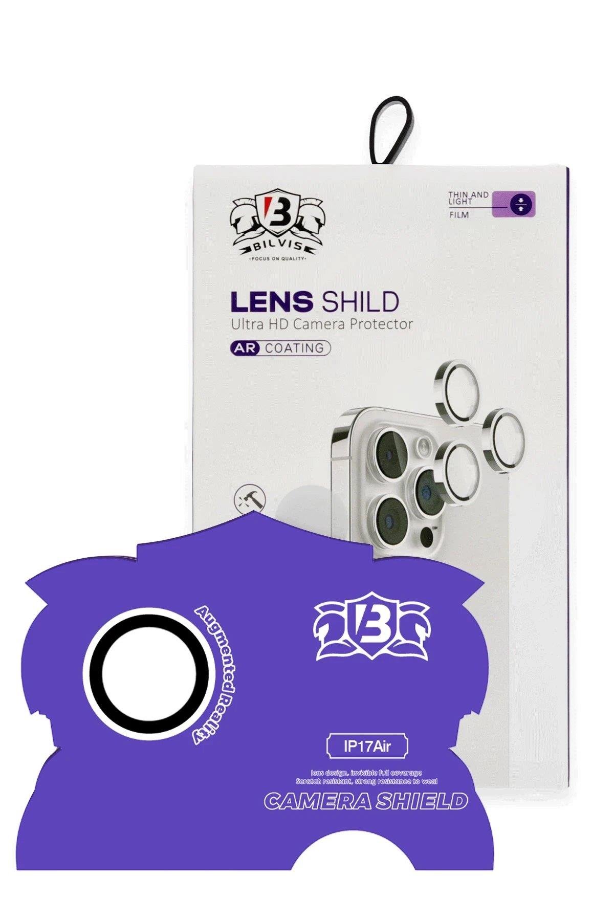 CPT05 Apple iPhone 17 Air Bilvis Titan Kamera Lens - Gümüş