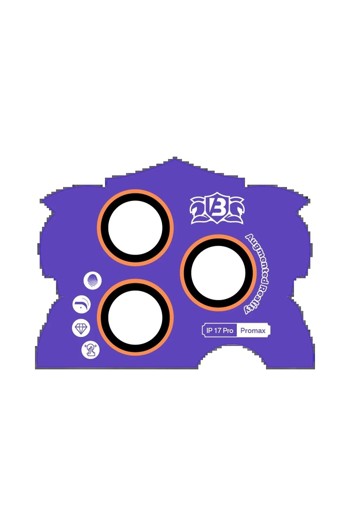 CPT05 Apple iPhone 17 Pro Max Bilvis Titan Kamera Lens - Turuncu