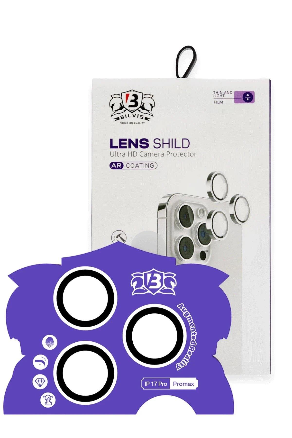 CPT05 Apple iPhone 17 Pro Max Bilvis Titan Kamera Lens - Gümüş