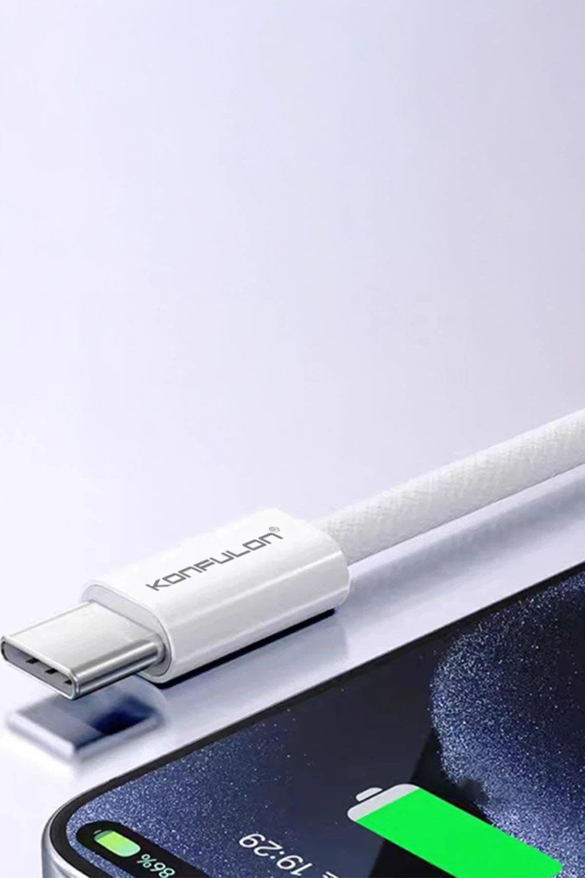 CPT05 DC82 1M 60W Type-C to Type-C PD Hızlı Şarj Kablo - Beyaz