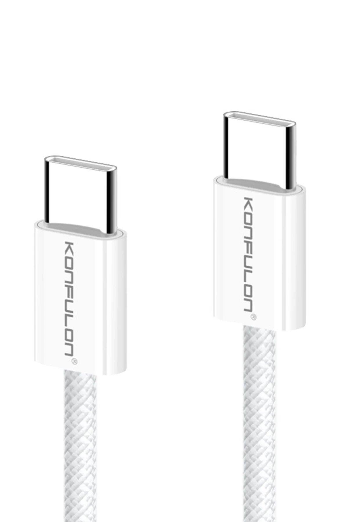 CPT05 DC82 1M 60W Type-C to Type-C PD Hızlı Şarj Kablo - Beyaz