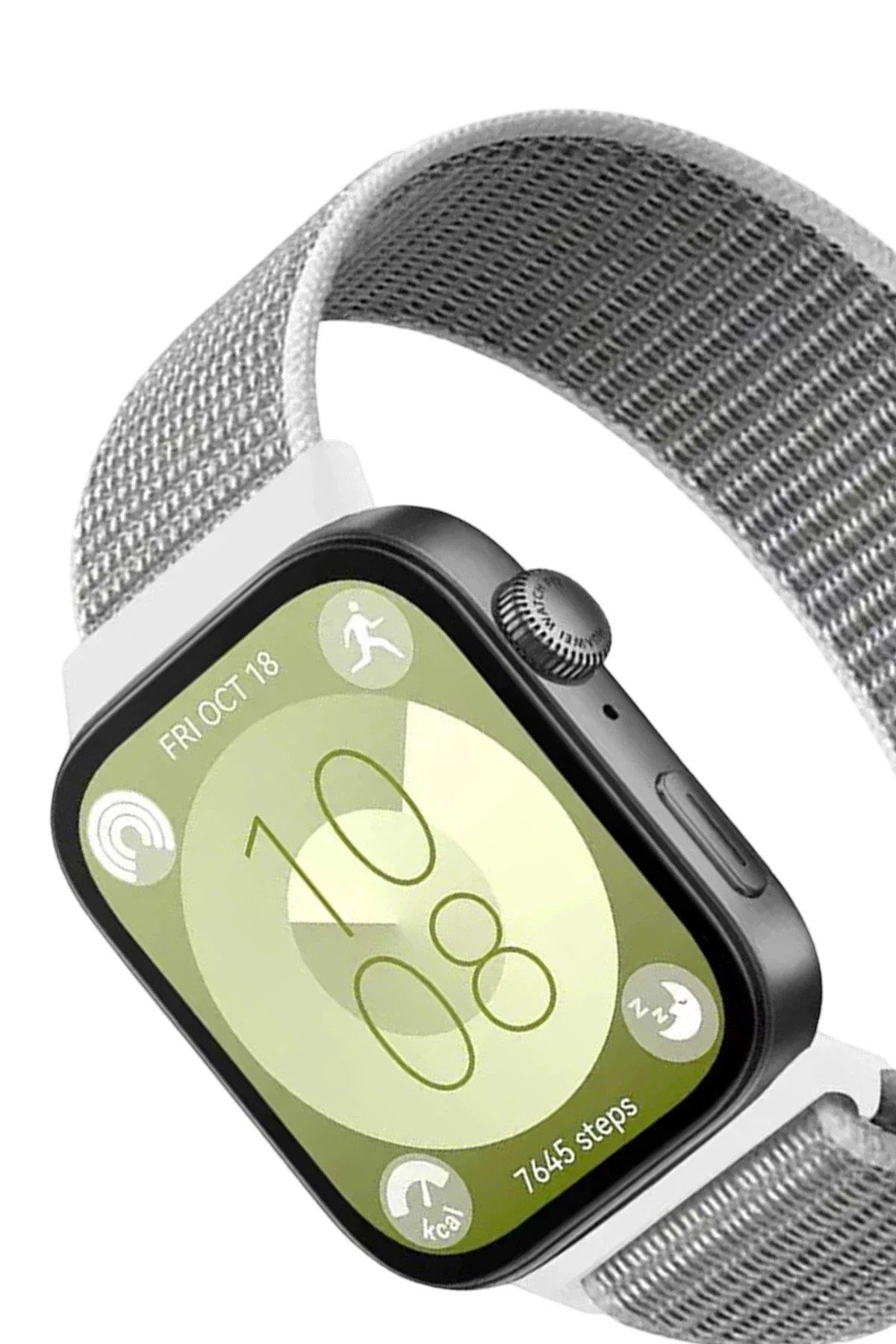 CPT05 Huawei Fit 4 Hasırlı Cırtcırtlı Kordon - Beyaz