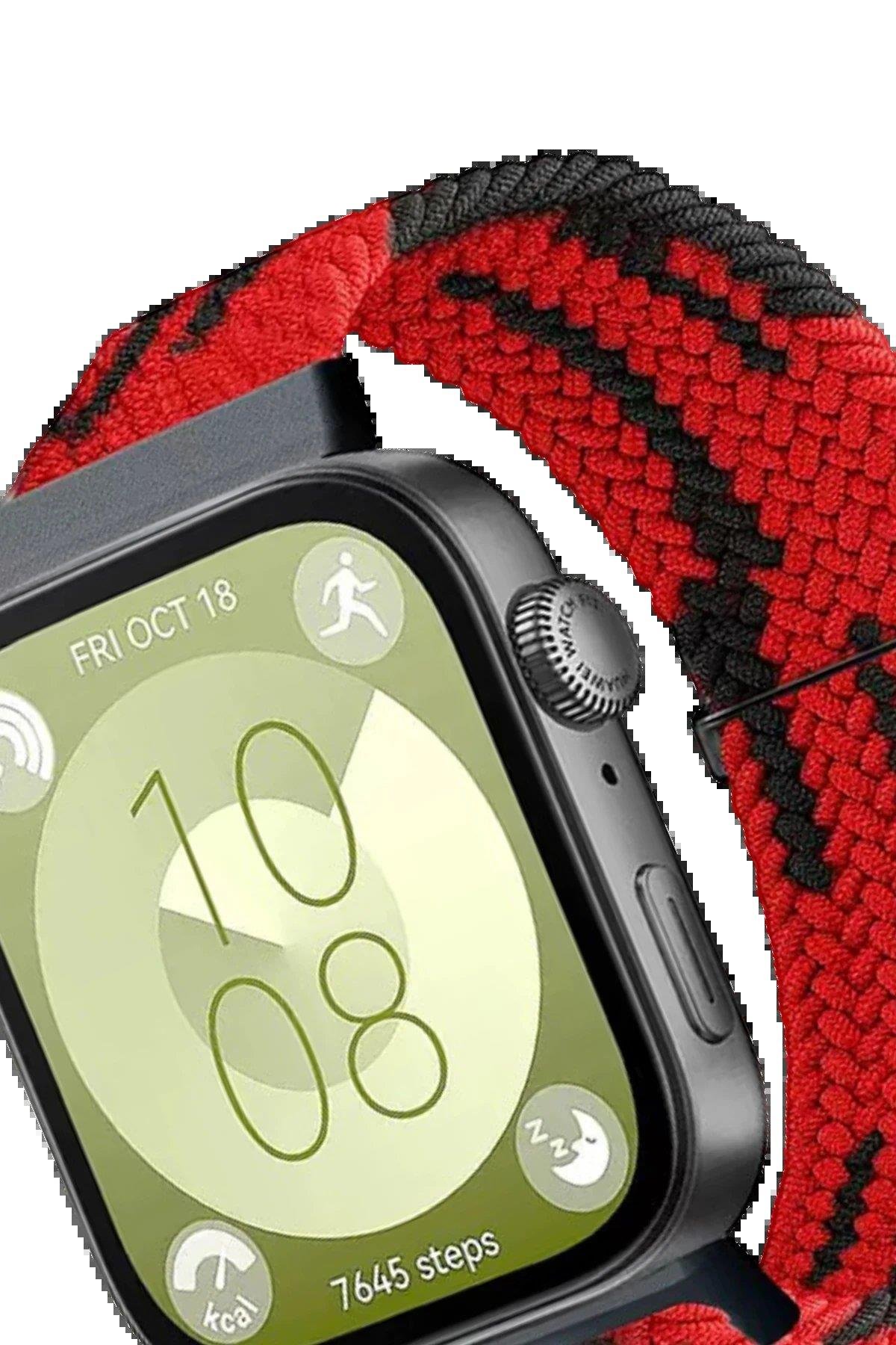 CPT05 Huawei Fit 4 Star Kordon - Kırmızı-Siyah