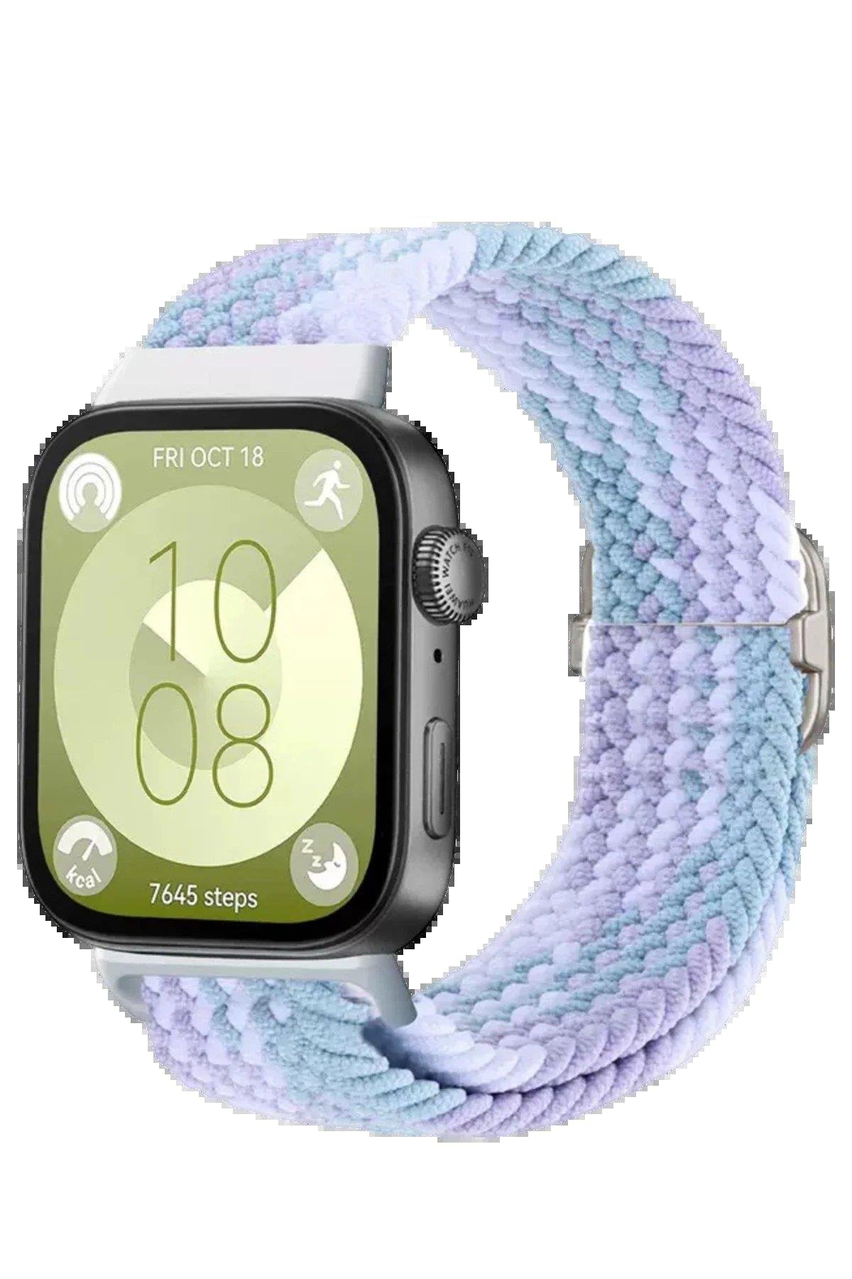 CPT05 Huawei Fit 4 Star Kordon - Lila-Beyaz