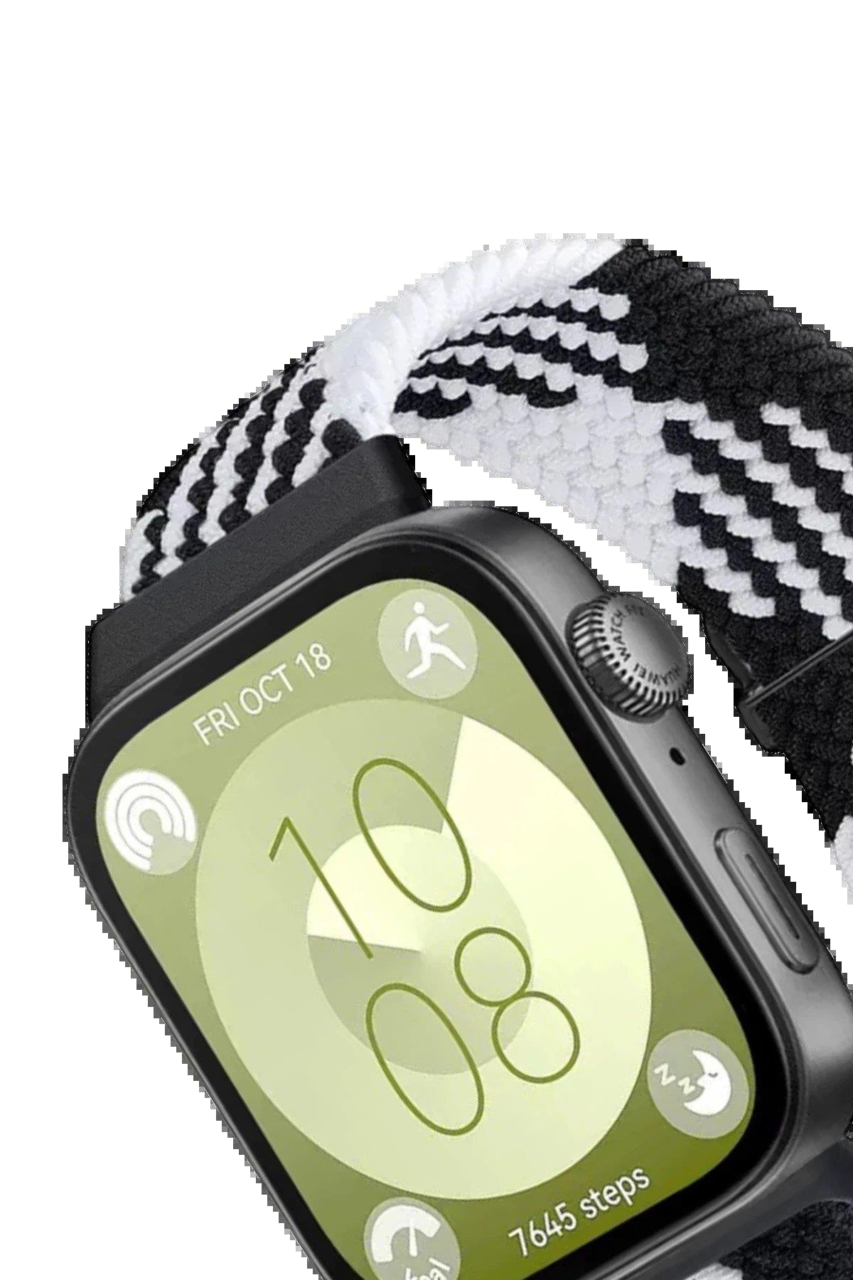 CPT05 Huawei Fit 4 Star Kordon - Siyah-Beyaz