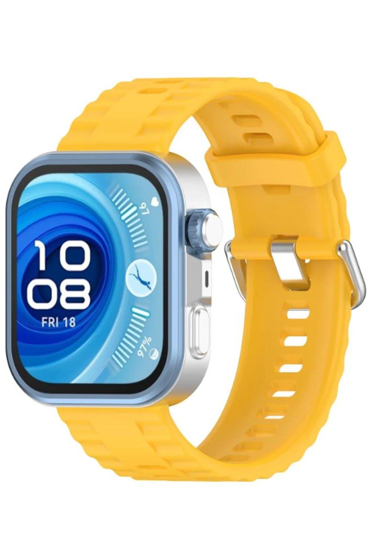 CPT05 Huawei Watch Fit 3 Klasik Kordon - Sarı