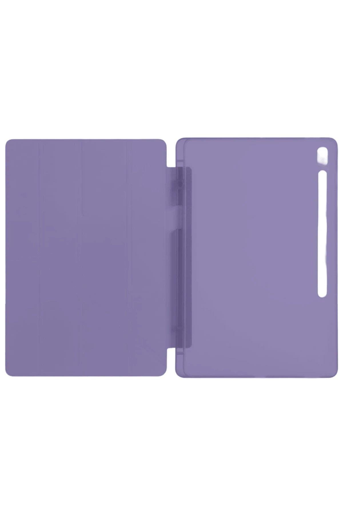 CPT05 iPad Pro 11 (2024) Kılıf Kalemlikli Hugo Tablet Kılıfı - Mor