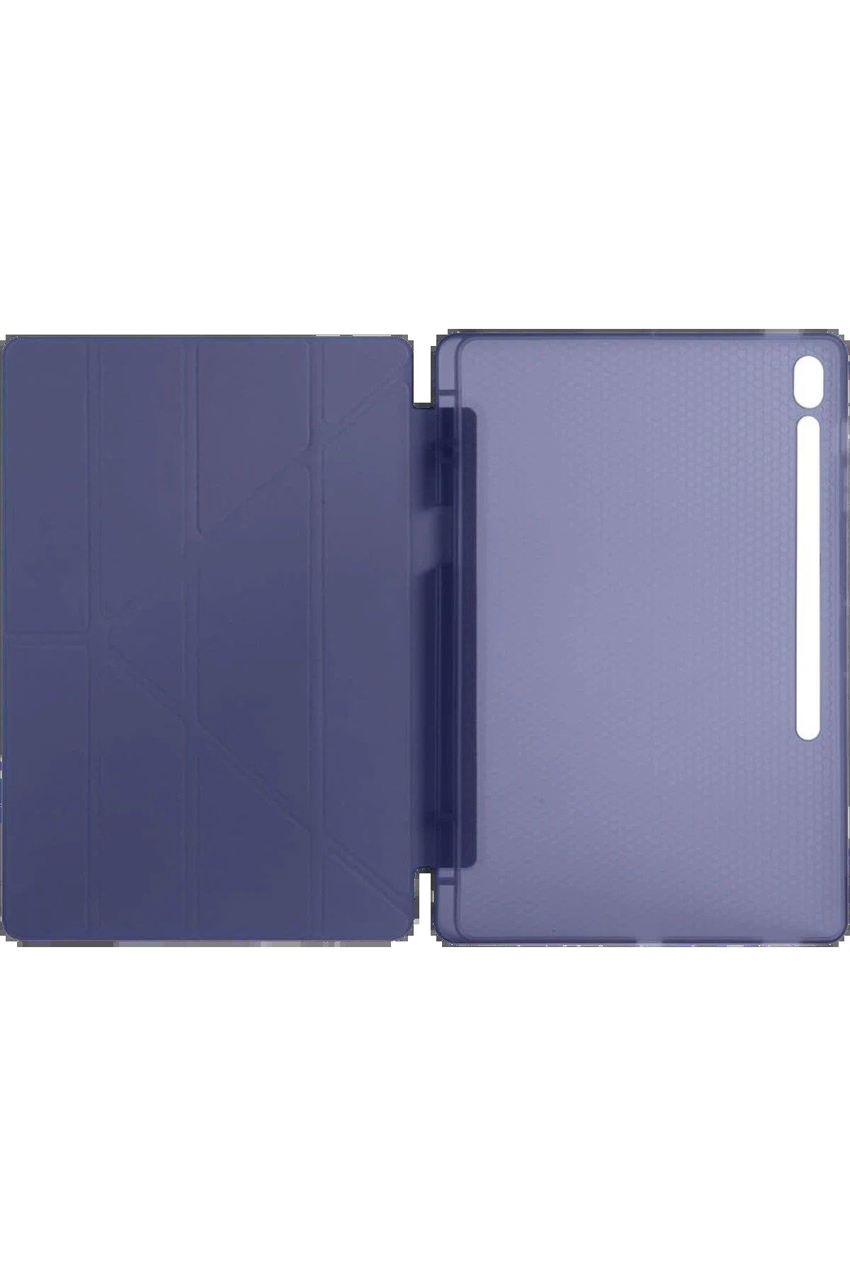 CPT05 iPad Pro 13 (2024) Kılıf Kalemlikli Hugo Tablet Kılıfı - Lacivert