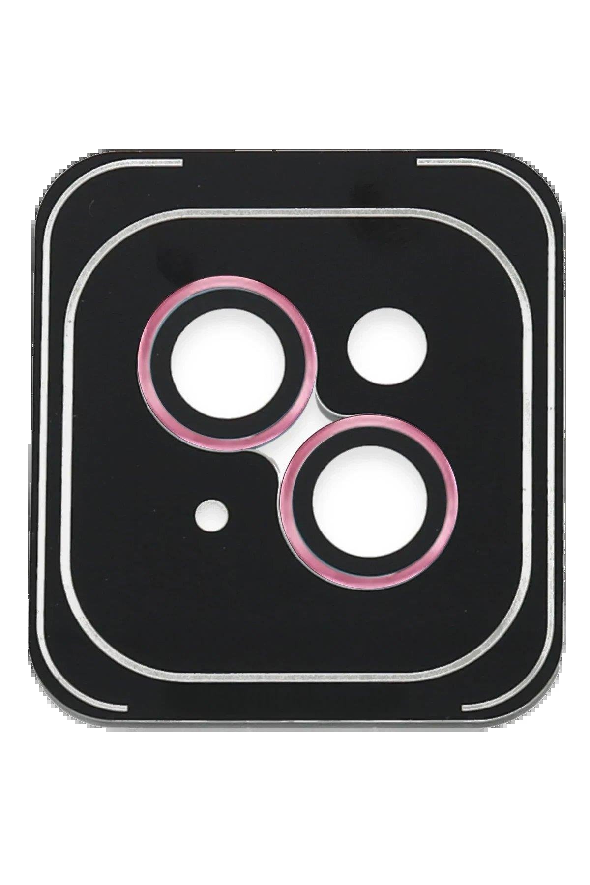 CPT05 iPhone 14 PVD Metal Kamera Lens - Pembe