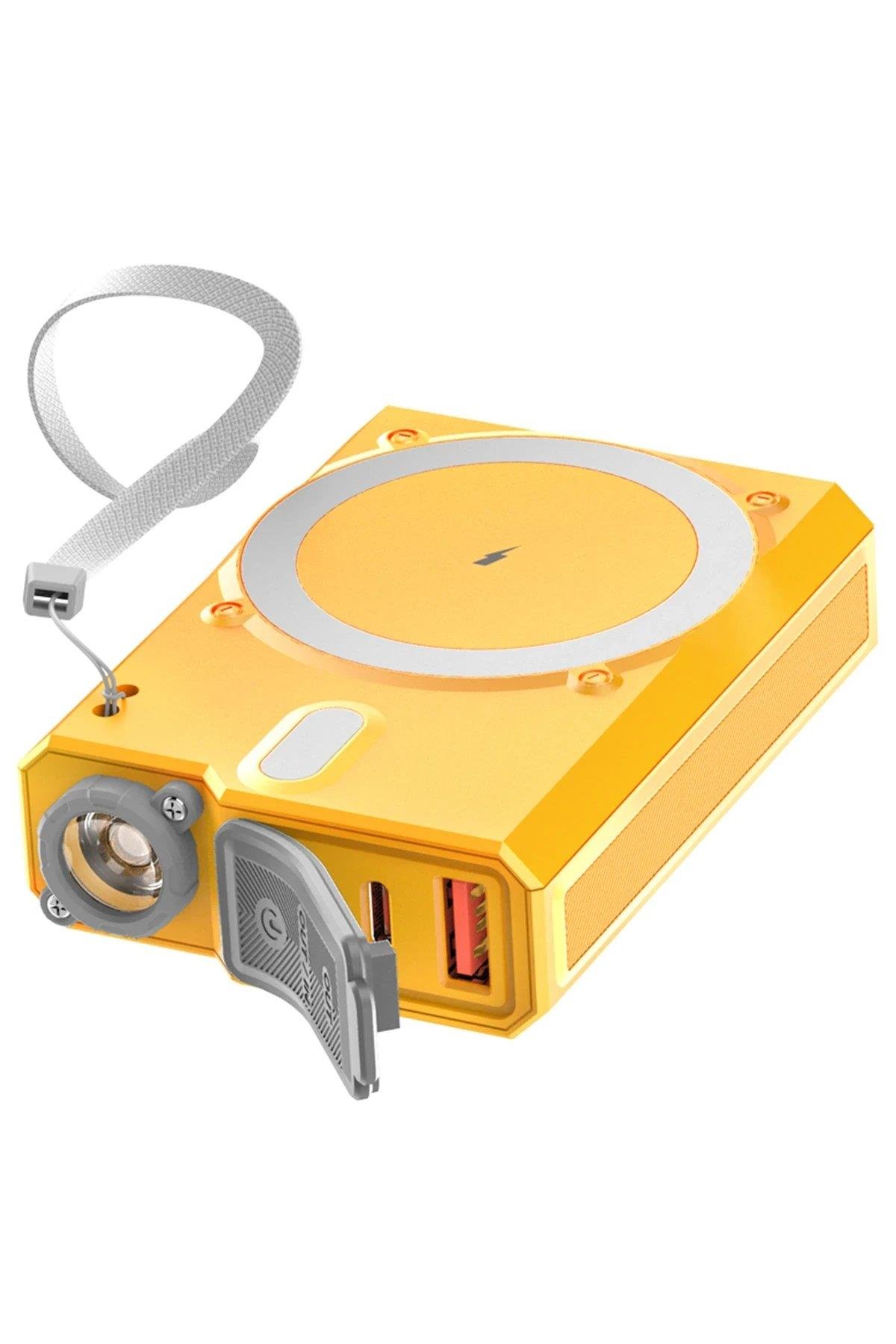 CPT05 J38 10.000 mAh 20W PD Led Işıklı Magsafe Powerbank - Turuncu