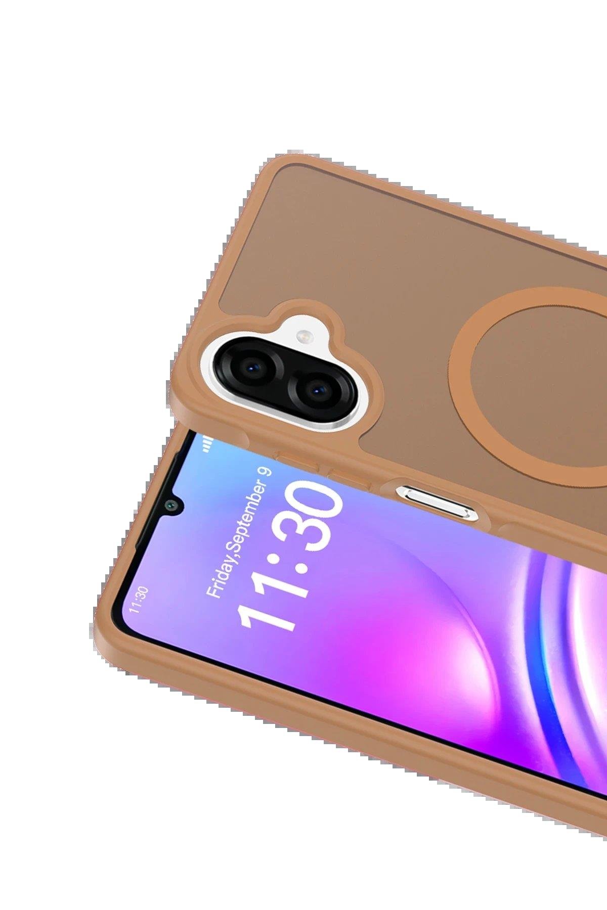 CPT05 Samsung Galaxy A07 Jota Magsafe Kapak - Çöl Titanyum