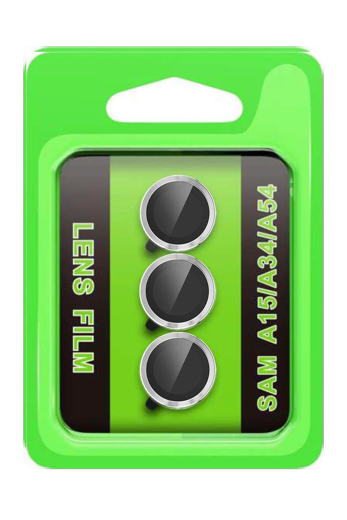 CPT05 Samsung Galaxy A15 4G Raze Metal Kamera Lens - Gümüş