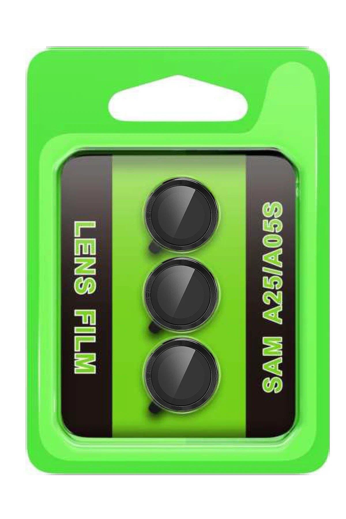 CPT05 Samsung Galaxy A25 5G Raze Metal Kamera Lens - Siyah