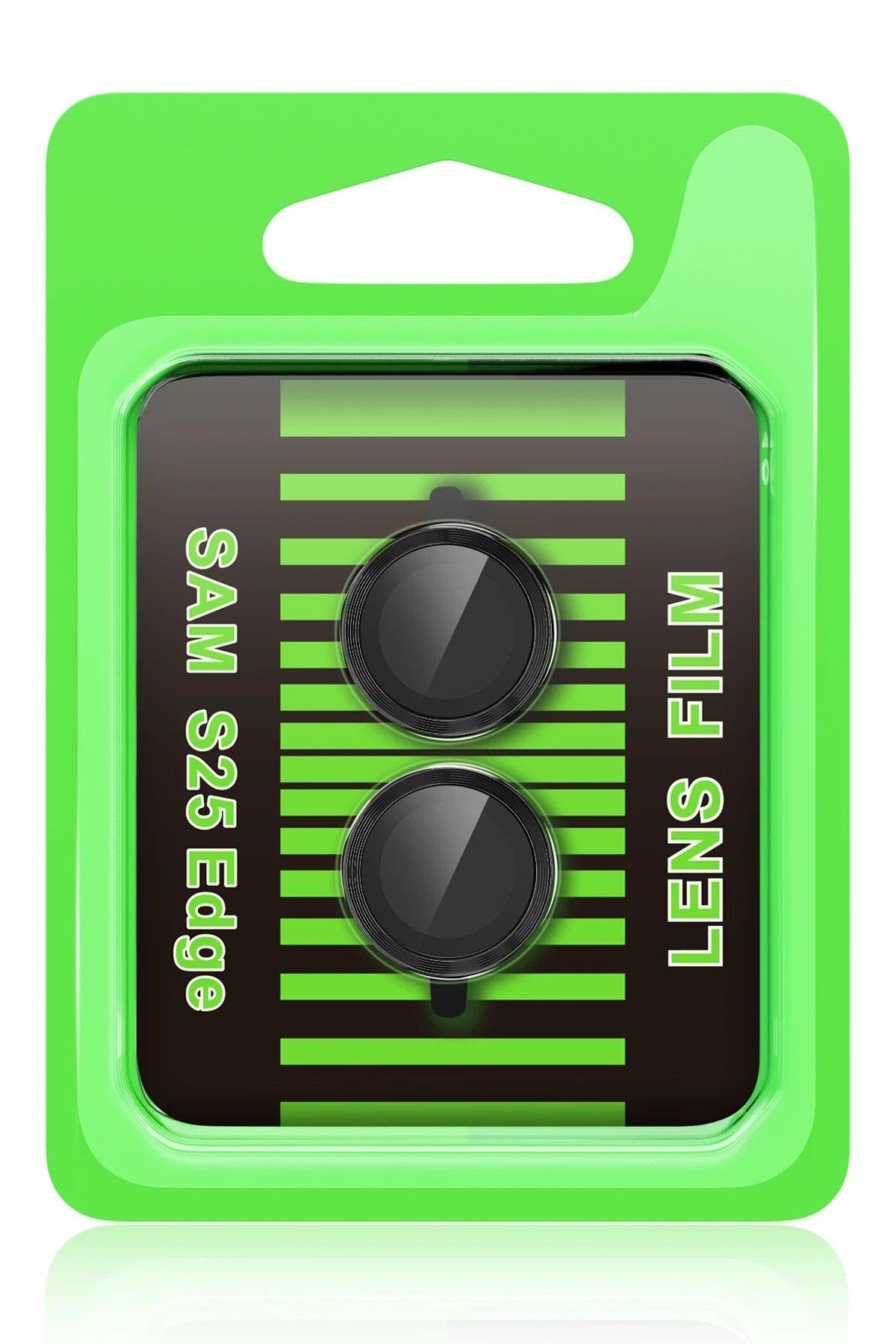 CPT05 Samsung Galaxy S25 Edge Raze Metal Kamera Lens - Siyah