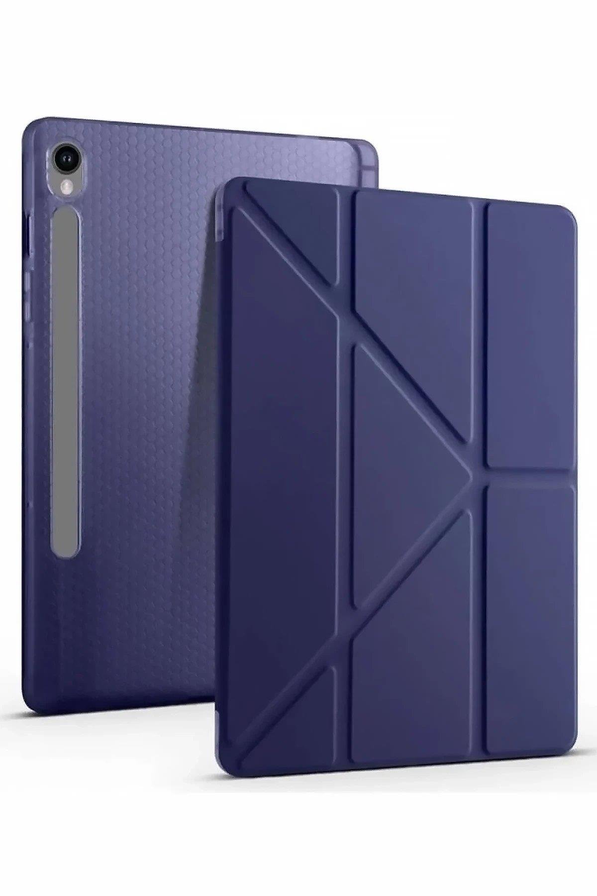 CPT05 Samsung Galaxy Tab S10 FE Plus 13.1 Kalemlikli Mars Tablet Kılıfı - Lacivert