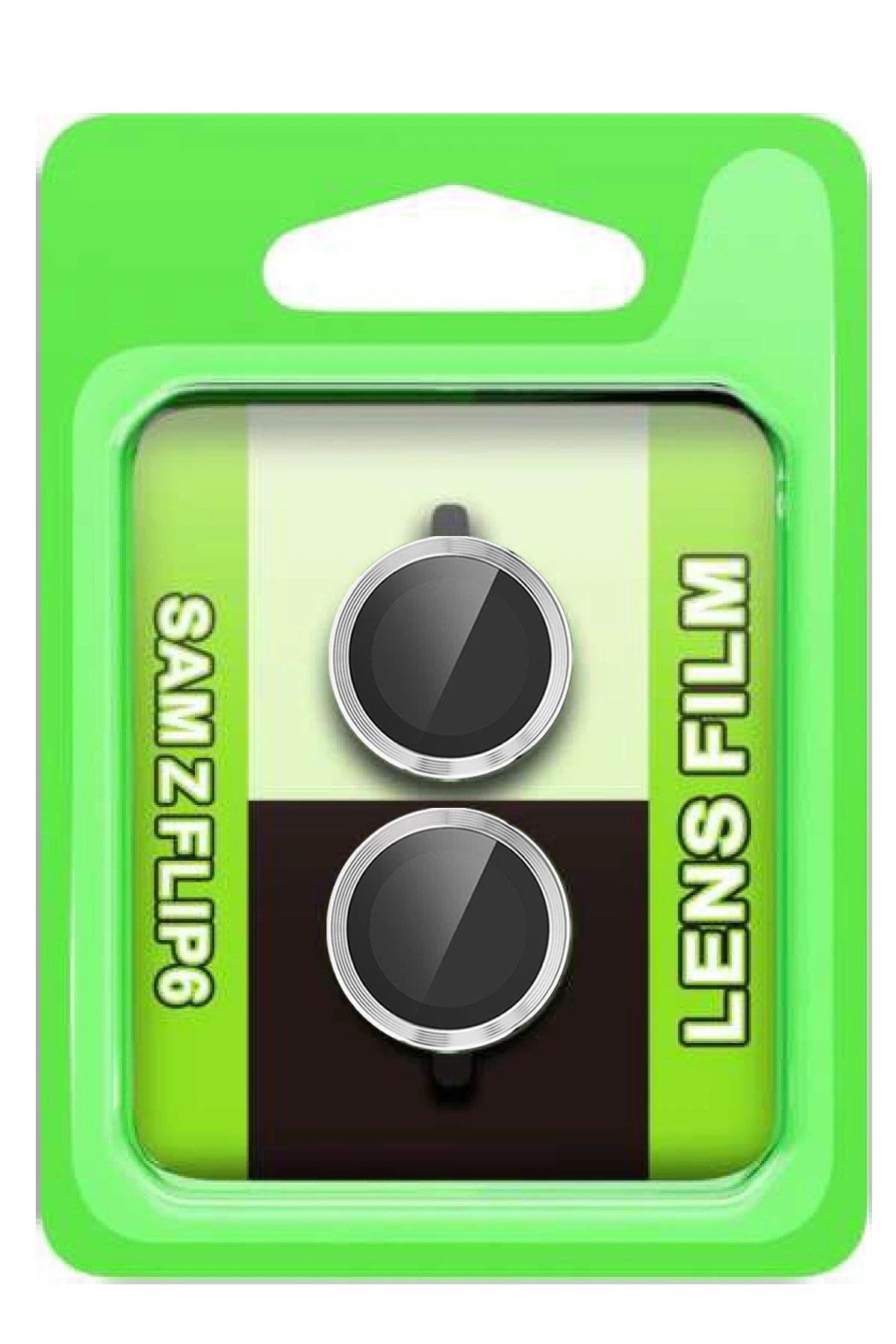 CPT05 Samsung Galaxy Z Flip 6 Raze Metal Kamera Lens - Gümüş