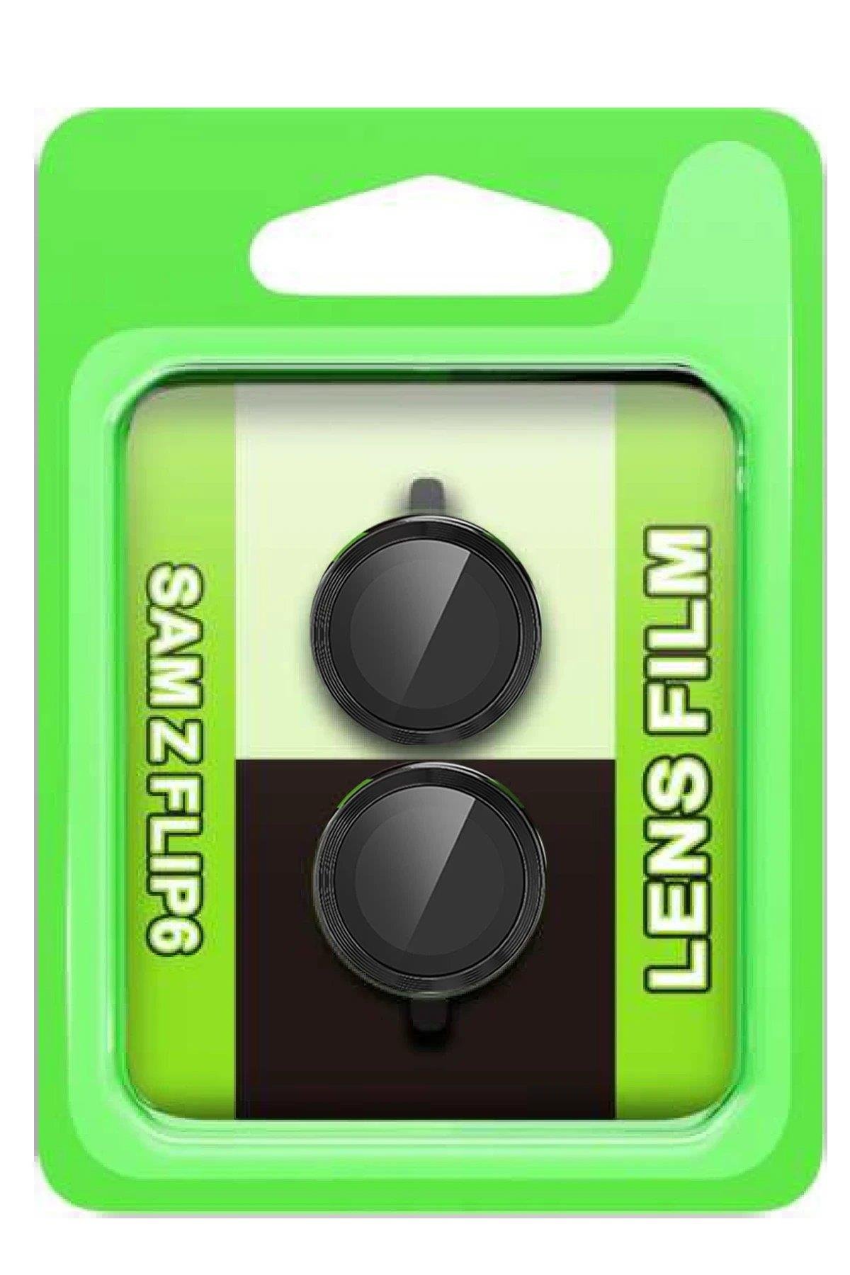 CPT05 Samsung Galaxy Z Flip 6 Raze Metal Kamera Lens - Siyah