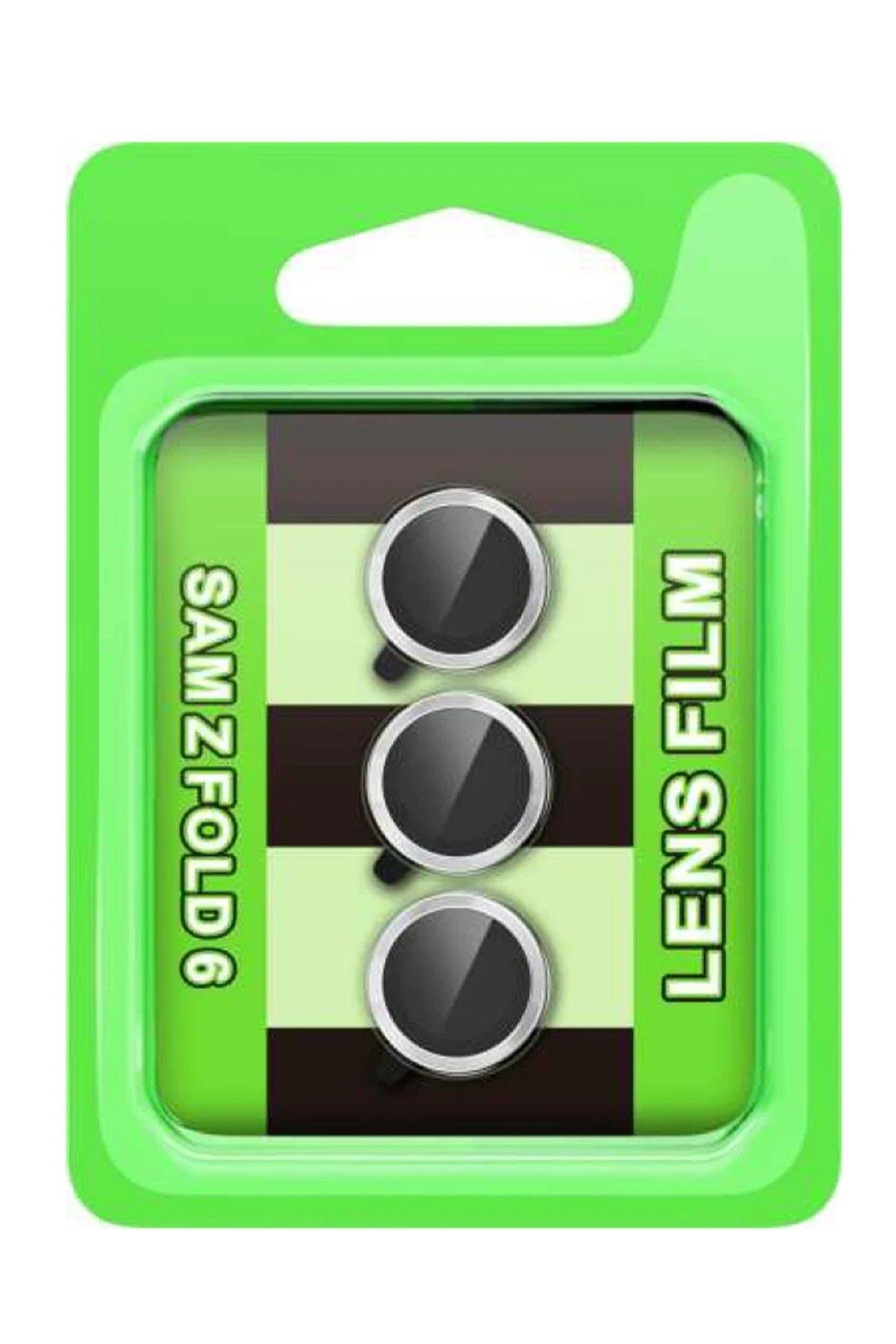 CPT05 Samsung Galaxy Z Fold 6 Raze Metal Kamera Lens - Gümüş