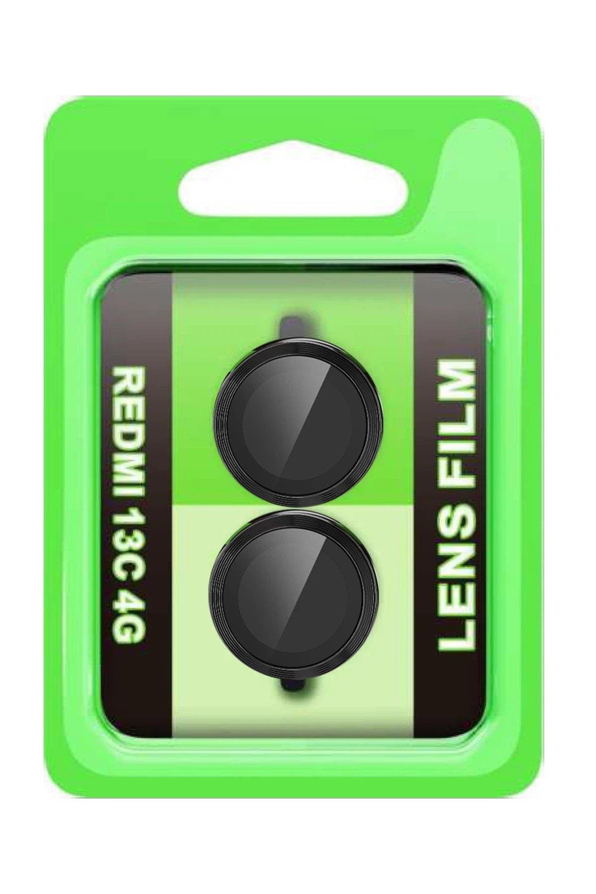 CPT05 Xiaomi Redmi 13C Raze Metal Kamera Lens - Siyah