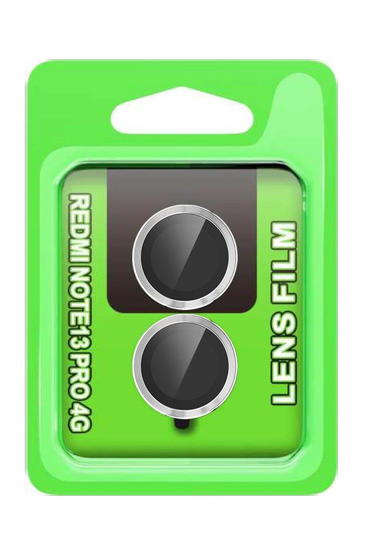 CPT05 Xiaomi Redmi Note 13 Pro 4G Raze Metal Kamera Lens - Gümüş