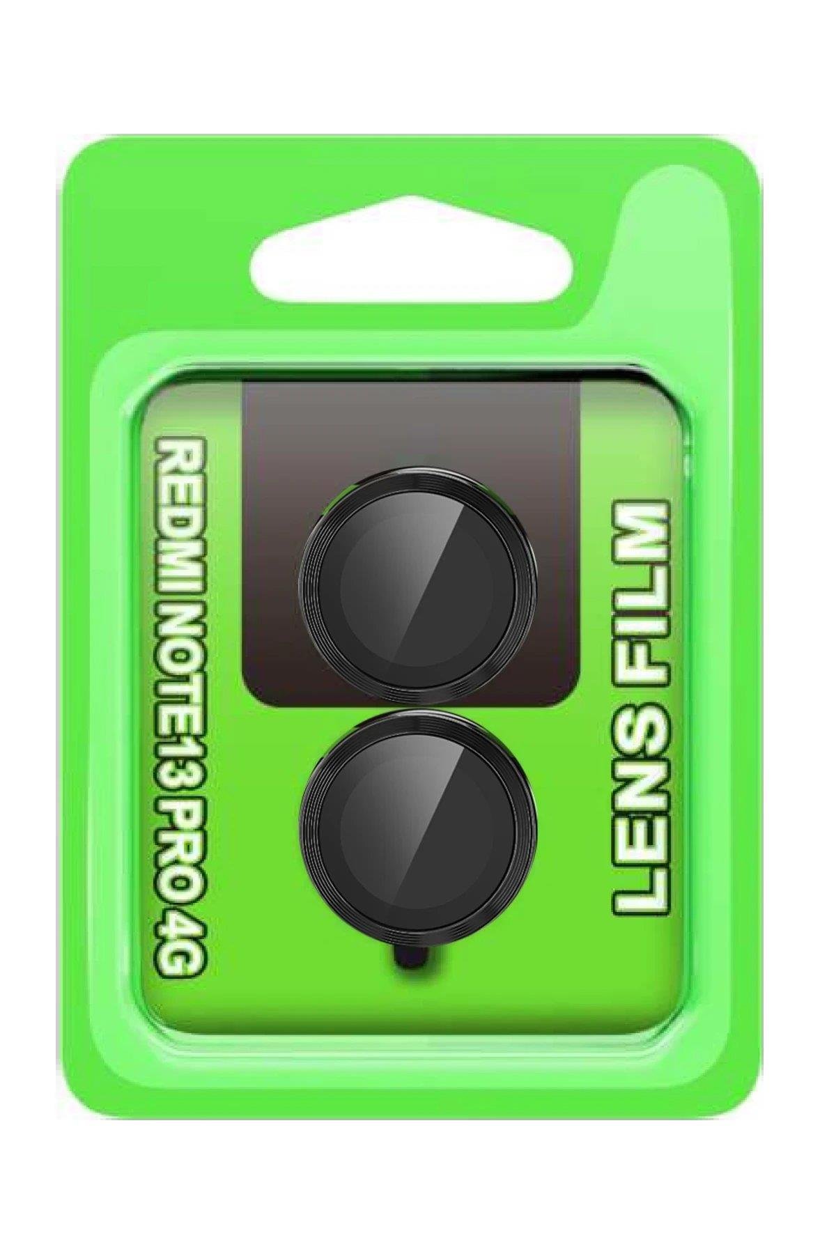 CPT05 Xiaomi Redmi Note 13 Pro 4G Raze Metal Kamera Lens - Siyah