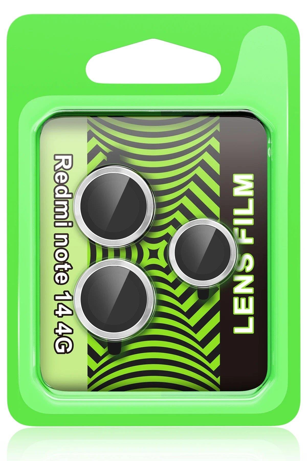 CPT05 Xiaomi Redmi Note 14 4G Raze Metal Kamera Lens - Gümüş