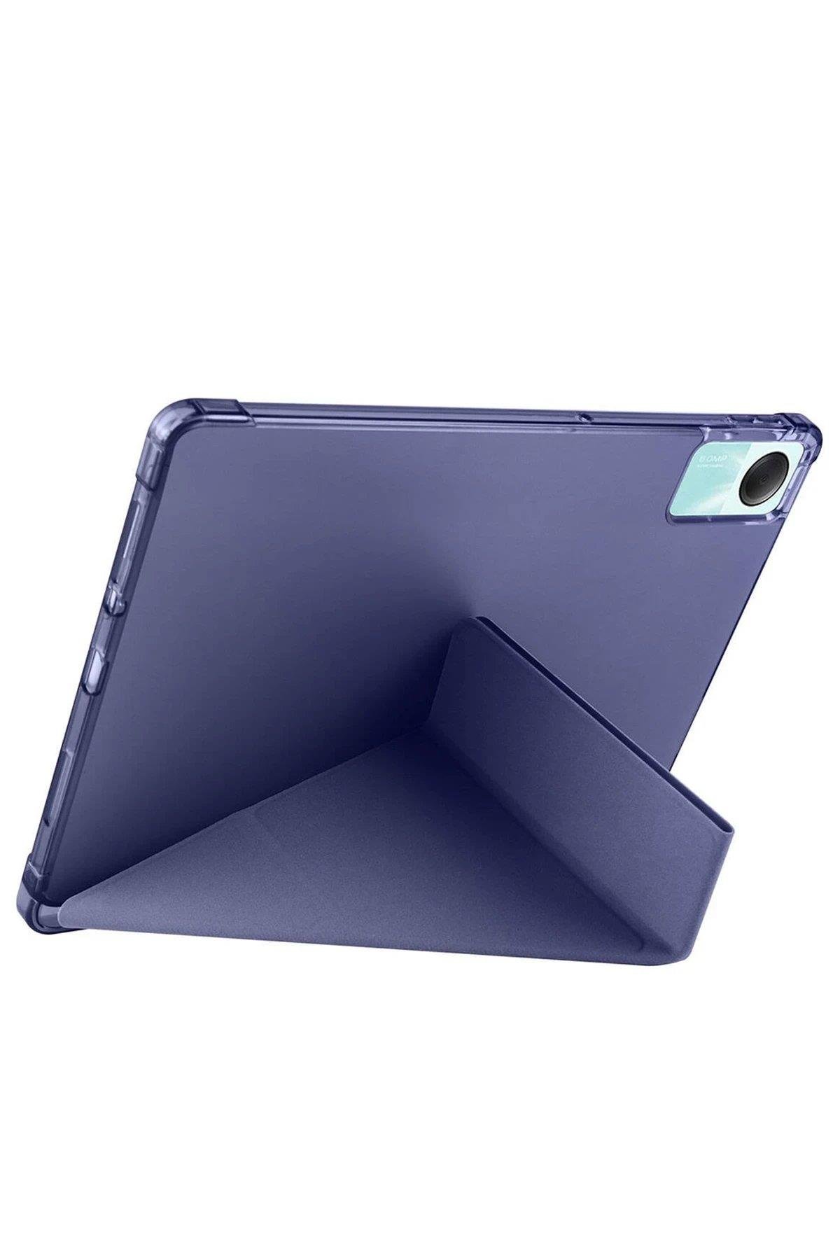 CPT05 Xiaomi Redmi Pad SE 4G Kılıf Kalemlikli Mars Tablet Kılıfı - Lacivert