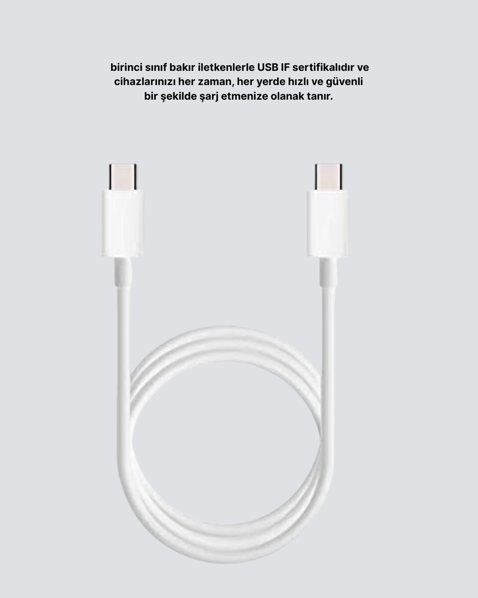 Dayanıklı Dış Kaplamalı 30W 5.0A Type-C Hızlı Şarj ve Data Kablosu