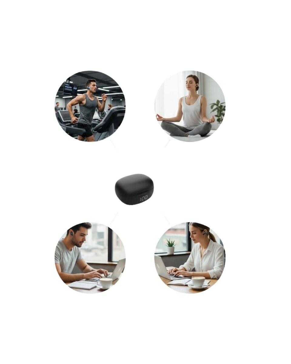 Dual Mikrofonlu Açık Kulak Kablosuz Kulaklık Net Görüşme