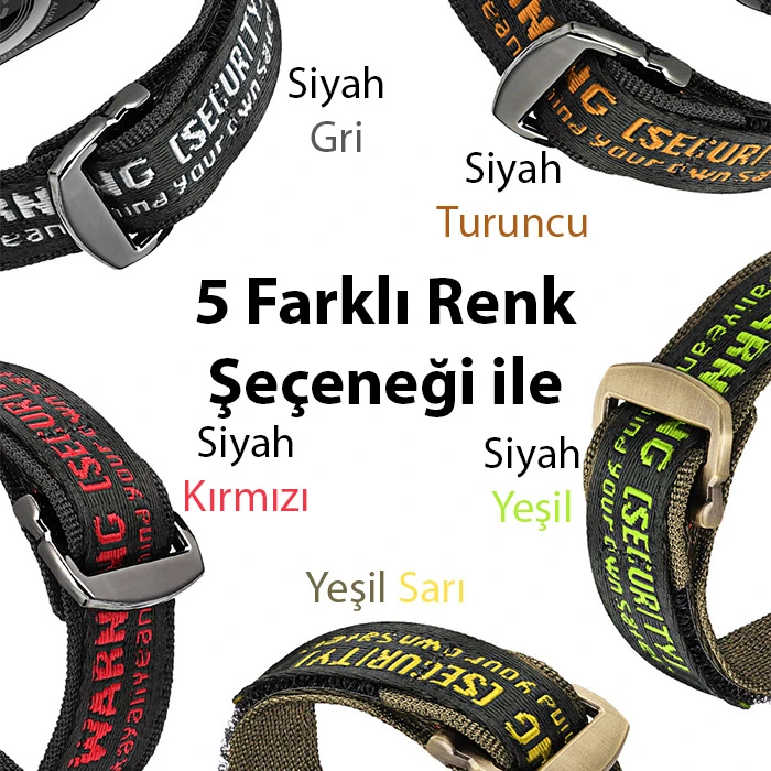 Dux Ducis Apple Watch 42/44/45MM için Kayış Kordon Lylon Loop-(1903)