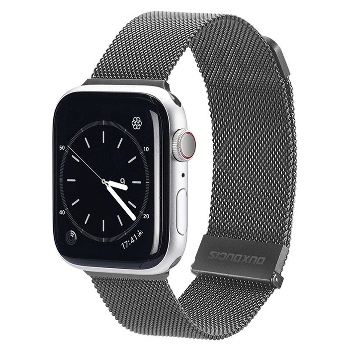 Dux Ducis Apple Watch 42/44/45MM için Milanese Premium Milano Loop Kayış Kordon-(1903)