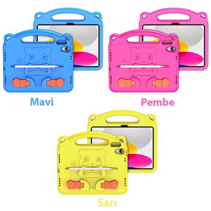 Dux Ducis iPad 10.2 2022 Kılıf Panda Serisi Çocuk Shockproof Standlı Kılıf-(1903)