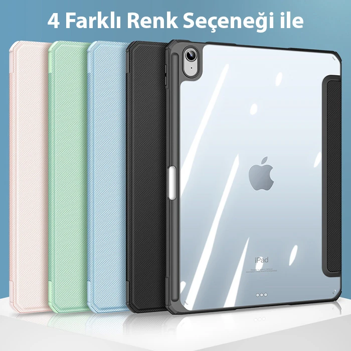 Dux Ducis iPad 10.2 2022 Kılıf Toby Series Kalem Yerli Manyetik Kapaklı Kılıf-(1903)