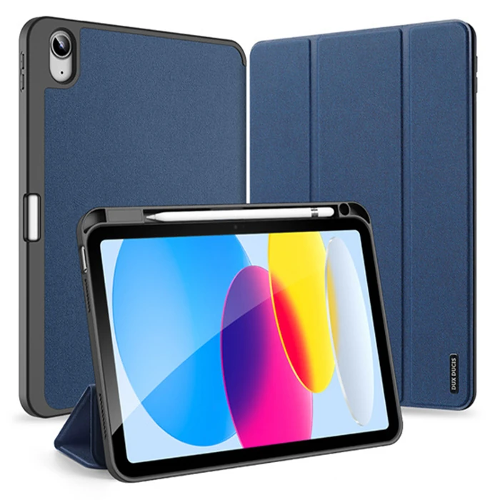 Dux Ducis iPad 10.9 2022 Kılıf Domo Series Kalem Bölmeli Mıknatıslı Standlı Kapaklı Kılıf-(1903)